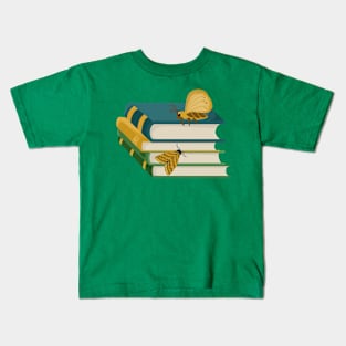 Moths and Books Kids T-Shirt